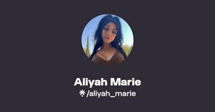 Aliyah Marie OnlyFans: Connecting with Fans