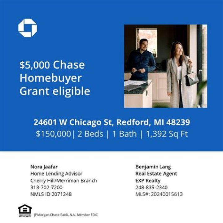 Chase Homebuyer Grant: Up to $7,500 to Help You Buy a Home!
