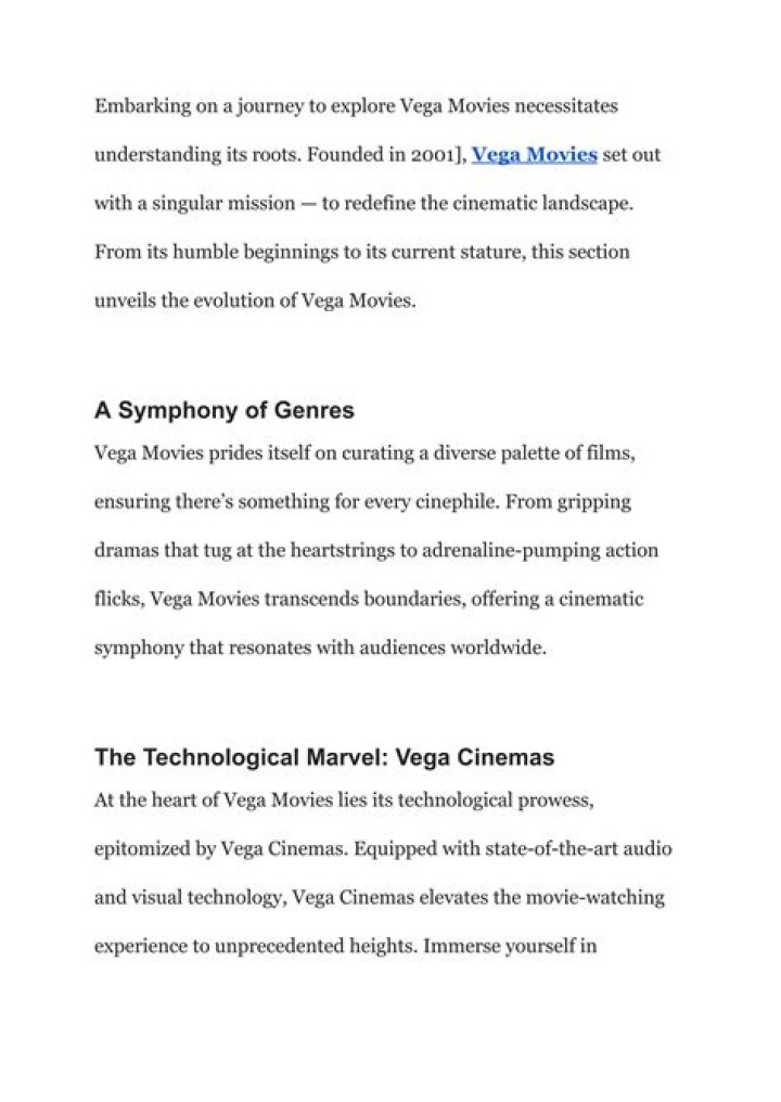 Explore Vega Movies & Streaming: Your Guide to HD Films + More