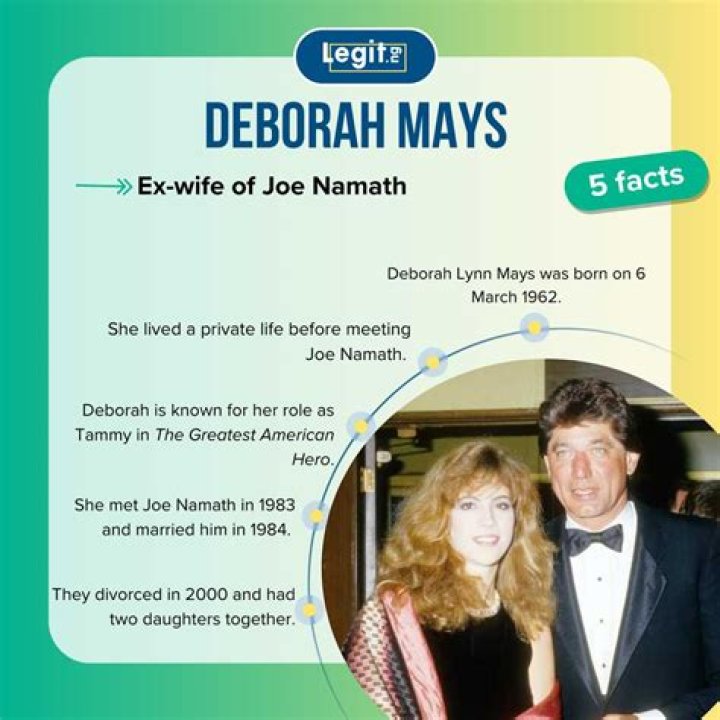 Joe Namath's Ex-Wife: Deborah Mays's Life Story
